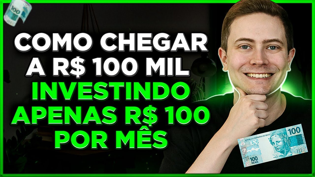 CARTEIRA DE DIVIDENDOS para investir R$ 100 por mês e chegar aos R$ 100 mil!