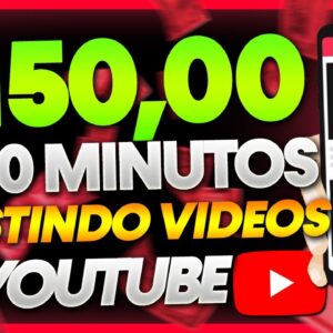 GANHE $150,00 em 10 MINUTOS ASSISTINDO VIDEOS DO YOUTUBE ( Dinheiro Assistindo Vídeos no YouTube)