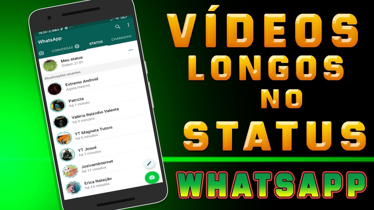 Como colocar Vídeo no Status do WhatsApp com mais de 30 Segundos, vídeos longos e completos 2020