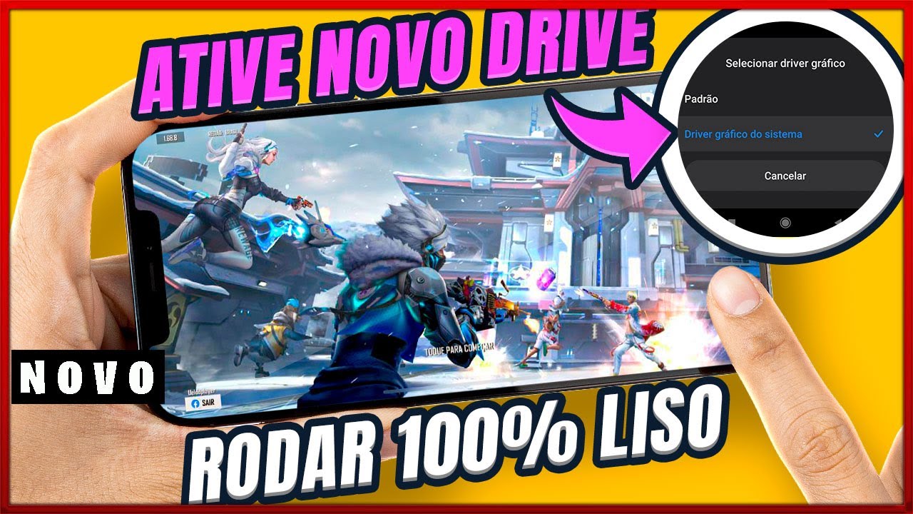 NUNCA MAIS VAI TRAVAR! ATIVE esse DRIVE no Android e seu FREE FIRE vai rodar 100% LISO sem travar