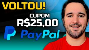 VOLTOU! CUPOM DE R$25,00 DO PAYPAL!