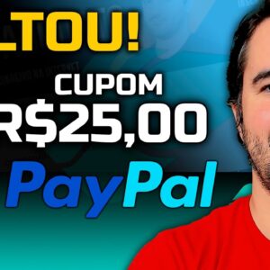 VOLTOU! CUPOM DE R$25,00 DO PAYPAL!