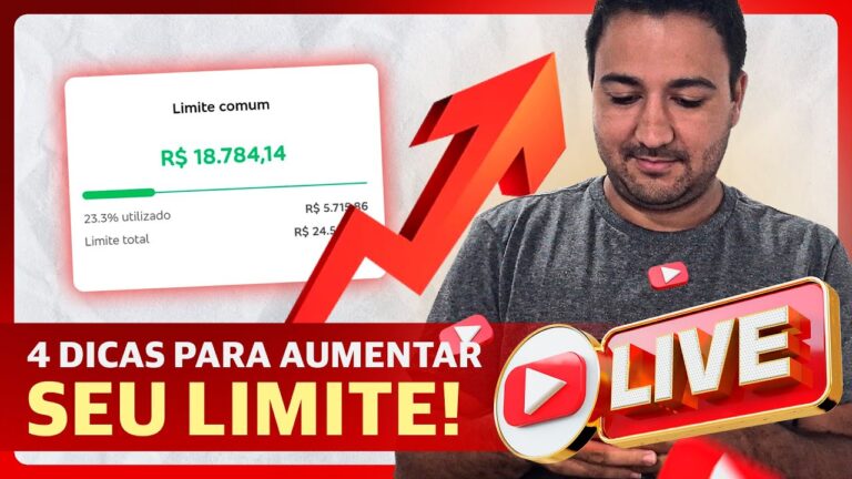 💳💳 LIVE - COMO CRIAR UM RELACIONAMENTO COM O BANCO PARA AUMENTO DE LIMITES.
