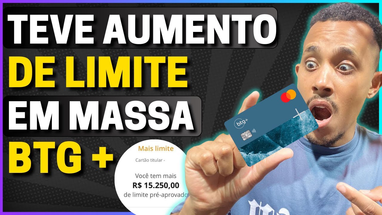 💳【 URGENTE 】NOVOS Aumento EM MASSA NO CARTÃO De Crédito BTG BANK - Rei Dos Cartões