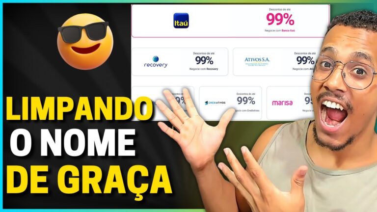 😱URGENTE! NOME LIMPO DE GRAÇA? LIMPE SEU NOME AGORA - rei dos cartões