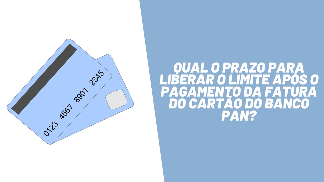 Qual o prazo para liberar o limite após o pagamento da fatura do cartão do Banco PAN?