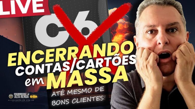 💳LIVE: C6BANK CANCELANDO OS CARTÕES COM LIMITES EM MASSA E OFERECENDO CARTÃO DE DÉBITO. NOVIDADE BRB