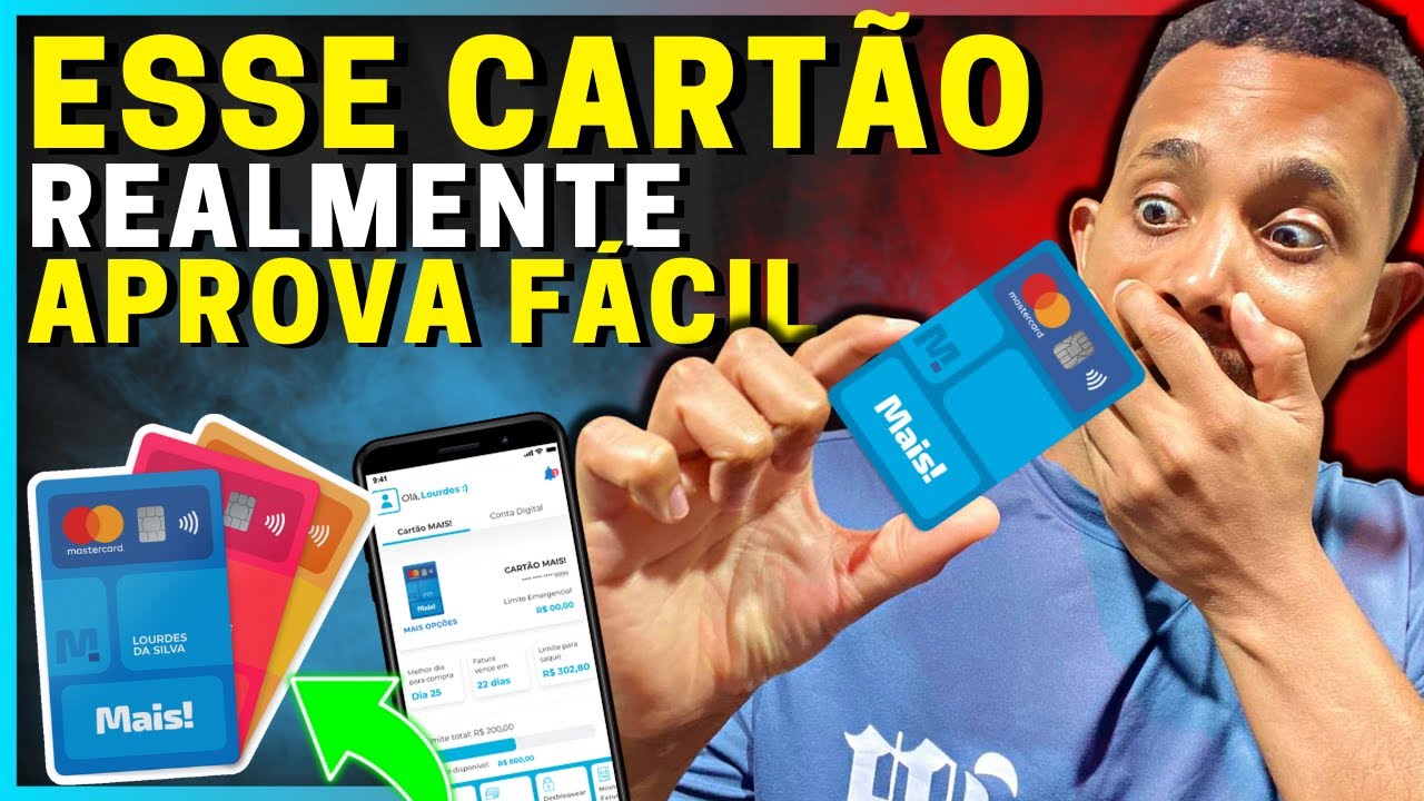 💳URGENTE! APROVANDO EM MASSA Cartão de crédito "MAIS" Internacional - APROVA FÁCIL | Rei Dos Cartões