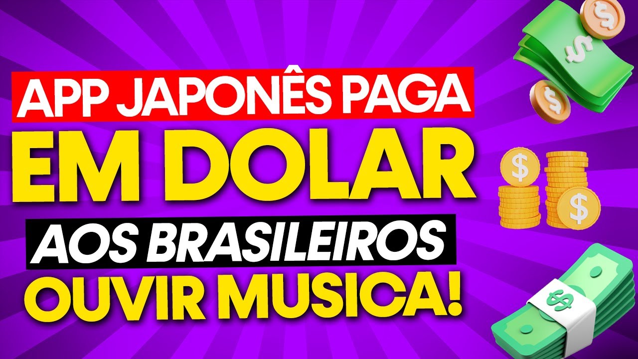 Aplicativo JAPONÊS está PAGANDO em DOLAR por Cada MINUTO de MUSICA ESCUTADA!