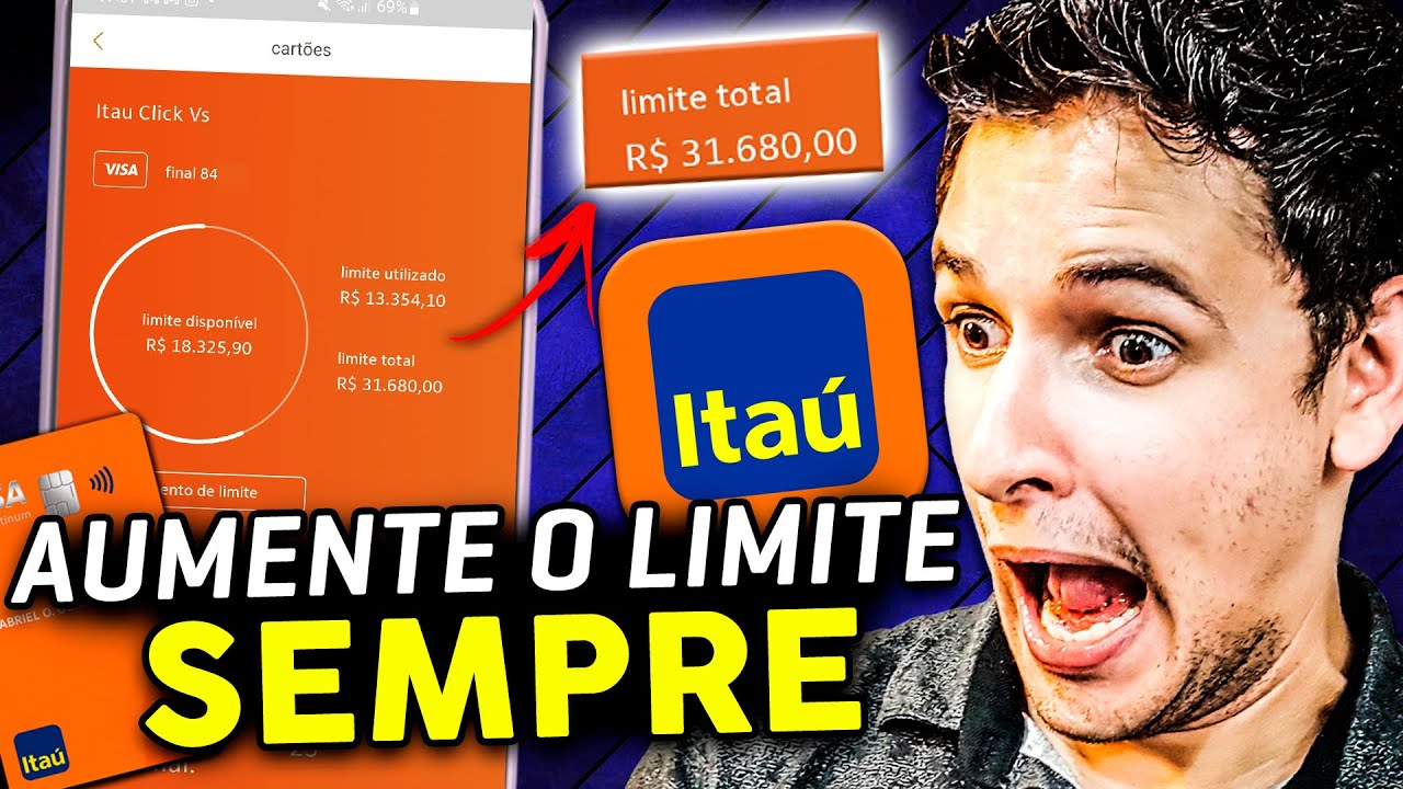 🟠 Como Aumentar SEMPRE o Limite do Cartão Itaú de Forma Simples [SEM ENROLAÇÃO!]