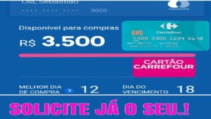 Cartão de credito de fácil aprovação Carrefour