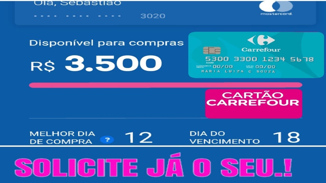 Cartão de credito de fácil aprovação Carrefour