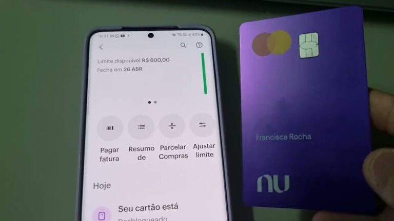 CARTÃO NUBANK: CHEGOU E DESBLOQUEIO COM ESSE LIMITE