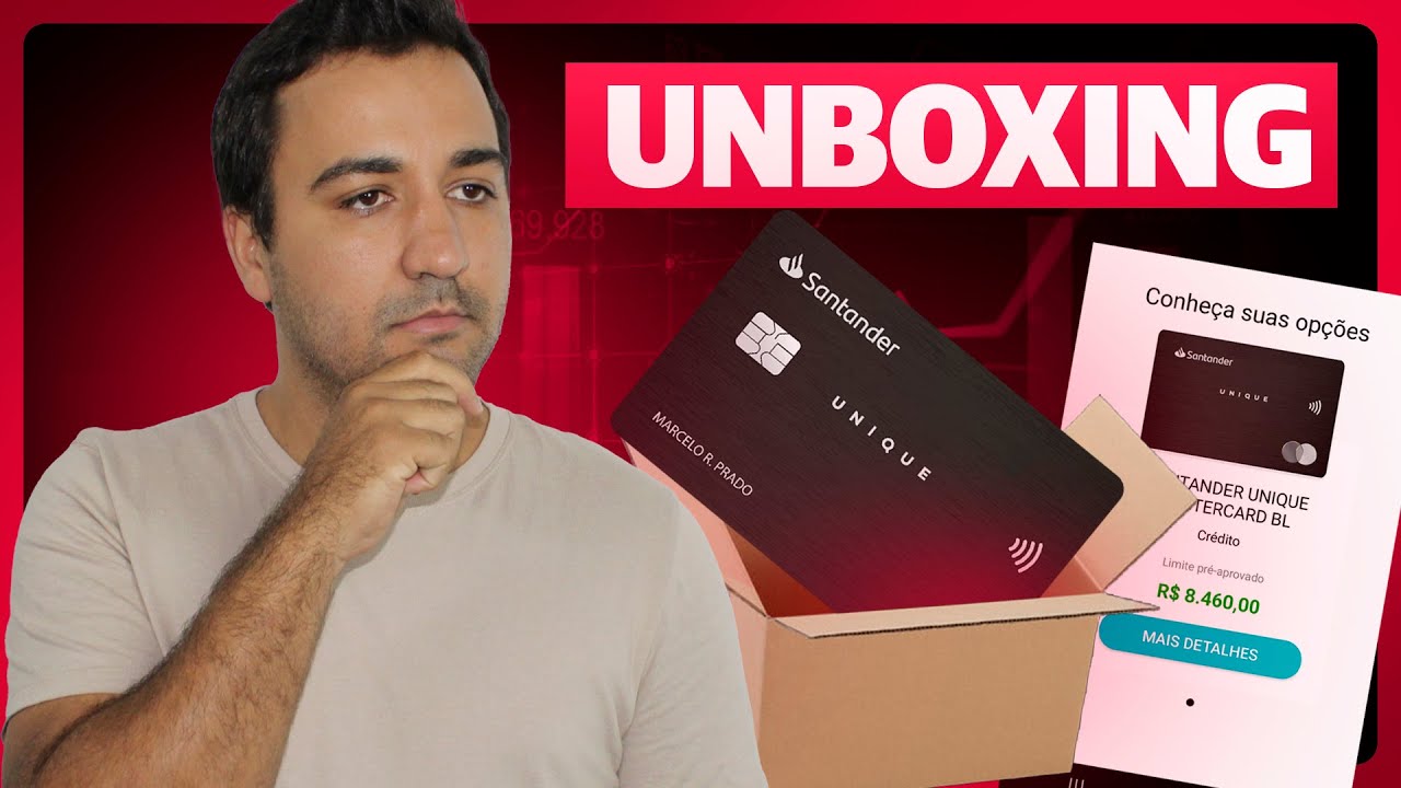 CHEGOU MEU CARTÃO UNIQUE BLACK SANTANDER! unboxing