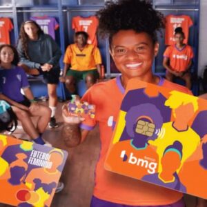 Conheça o novo Cartão de Crédito BMG Futebol Feminino:ZERO Anuidade