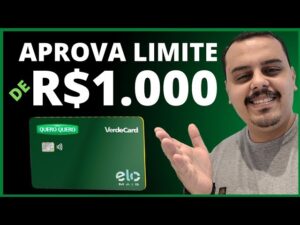 SOLICITE O SEU JÁ! CARTÃO DE CRÉDITO VERDECARD ELO APROVA LIMITE DE R$ 1.000 AGORA TÁ FÁCIL PEDIR.