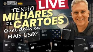 💳LIVE: TENHO MILHARES DE CARTÃO DE CRÉDITO E DÉBITO, QUAL DELES EU USO NO DIA A DIA? SAIBA HOJE.