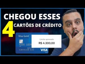 NOVOS APROVEITE! CHEGOU ESSES 4 CARTÕES DE CRÉDITO APROVANDO DEMAIS, SOLICITE JÁ O SEU.
