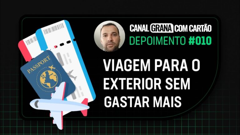 Ele está com viagem programada para o exterior sem gastar mais para isso.