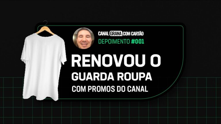 Ele renovou o guarda roupa de toda familia com as promoções do Canal