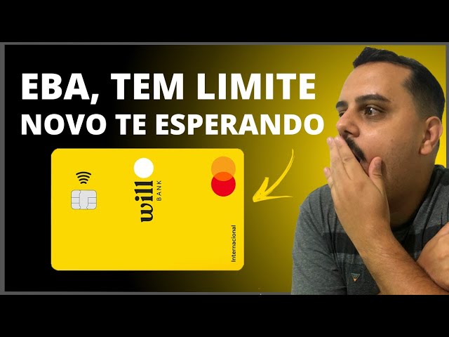 ATENÇÃO: CARTÃO DE CRÉDITO WILL BANK, TEM LIMITE NOVO TE ESPERANDO, CONFIRA.