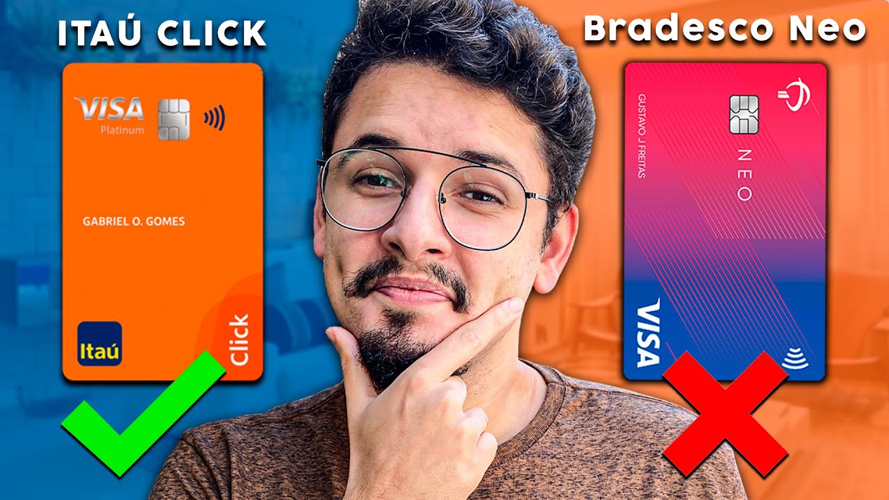 💳 Cartão Itaú Click ou Bradesco Neo: Qual o Melhor Cartão de Crédito? Sem Mimimi Duelo de Cartões #5