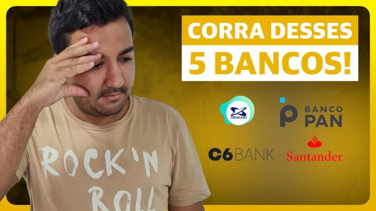 EVITE CARTÕES DESTE 5 BANCOS!