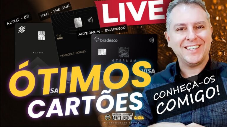 💳LIVE: ALTUS DO BB VISA INFINITE, BRADESCO AETERNUM VISA INFINITE E ITAÚ THE ONE MASTERCARD BLACK?