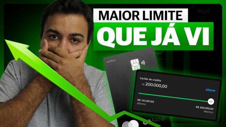 INACREDITÁVEL! 200K DE LIMITE C6 BANK. MAIOR LIMITE QUE JÁ VI.