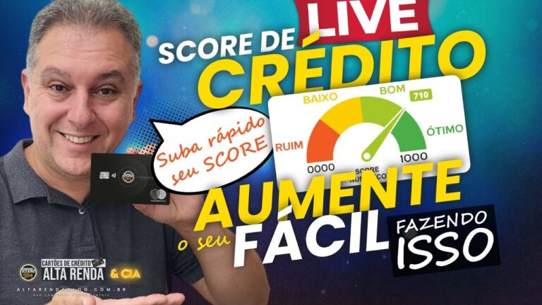 💳LIVE: SCORE DE CRÉDITO AUMENTE O SEU SCORE DESTA FORMA. VEJA COMO CONSEGUIR O SEU COM ESTA TÉCNICA.