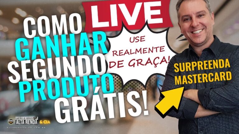 💳LIVE: COMO GANHAR O SEGUNDO PRODUTO GRÁTIS COM SEU CARTÃO DE CRÉDITO E APROVEITAR ESTE BENEFÍCIO?