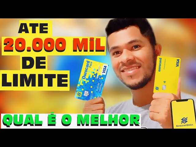 Ourocard empreendedor ou Ourocard fácil, até R$ 20.000 de limite