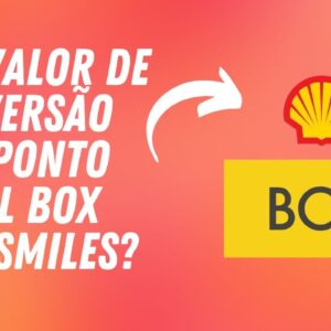 Qual valor de conversão de 1 ponto Shell Box para Smiles?