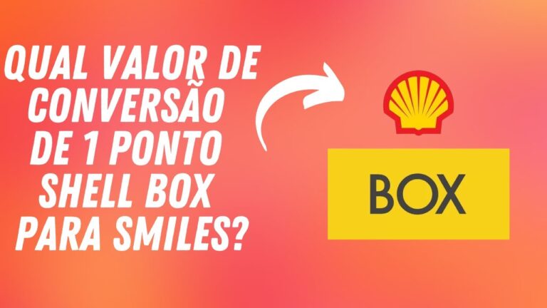 Qual valor de conversão de 1 ponto Shell Box para Smiles?