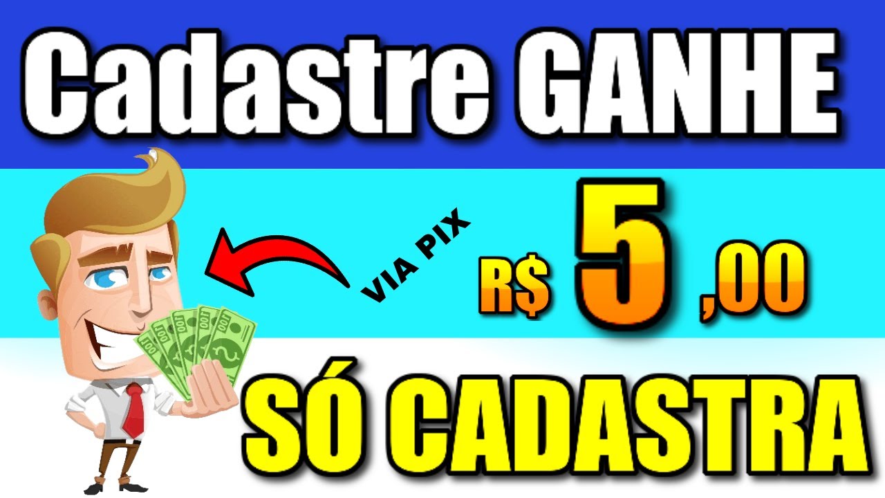 🔥[GANHOU R$5 NO CADASTRO] CADASTROU SACOU VIA PIX 💸 Aplicativo Pagando Por Cadastro Via Pix