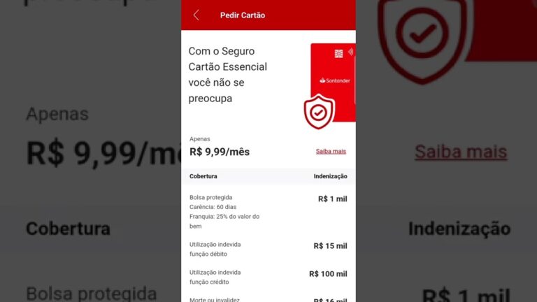 SOLICITANDO CARTÃO SX SANTANDER VISA