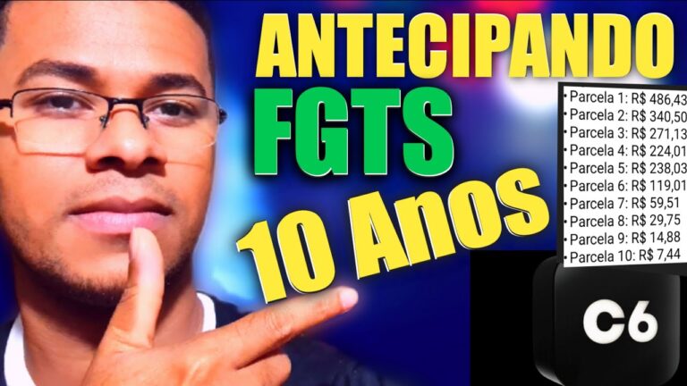 EMPRÉSTIMO FGTS COMO ANTECIPAR 10 ANOS DO SAQUE ANIVERSÁRIO FGTS no C6 BANK