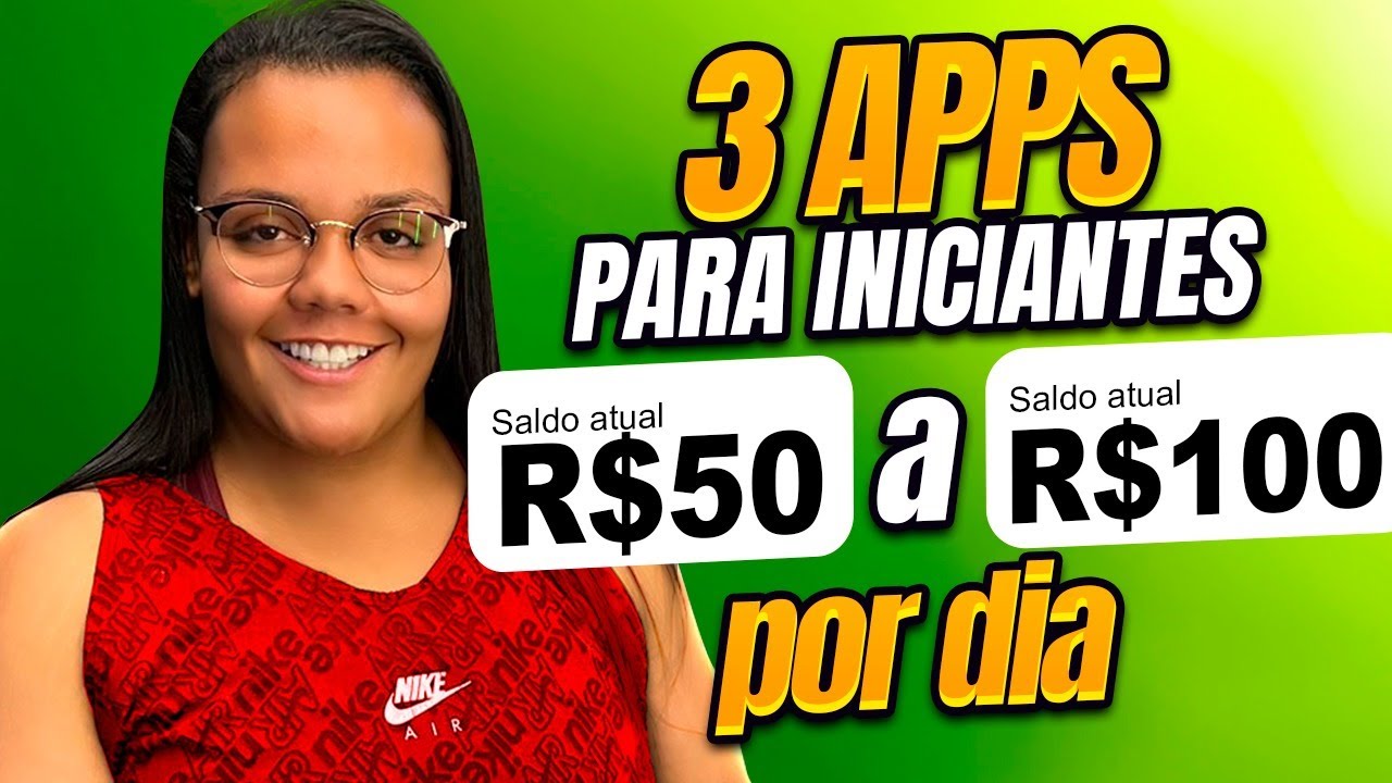 TOP 3 APLICATIVOS PARA INICIANTES GANHAR DINHEIRO ONLINE