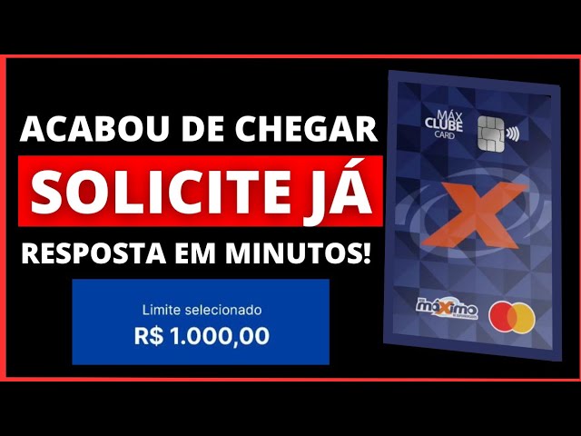 APROVA EM MINUTOS! CHEGOU AGORA NOVO CARTÃO DE CRÉDITO MÁXIMO SP MASTERCARD.