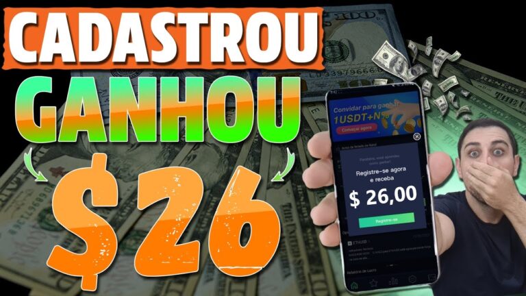 [URGENTE] CADASTRE-SE AGORA e GANHE $ 26 com este Novo App Lançamento – App Pagando no Cadastro