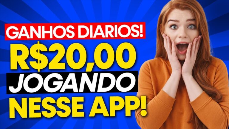 SAQUE R$20,00 por DIA Nesse APLICATIVO DE JOGOS! JOGOS QUE GANHA DINHEIRO DE VERDADE Via Pix
