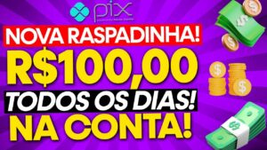 Novo Jogo de RASPADINHA Pagando no PIX Para RASPAR A TELA! JOGOS QUE PAGAM DINHEIRO DE VERDADE