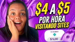 $4 A $5 POR HORA VISITANDO SITES! GANHAR DINHEIRO ONLINE (SEM CONVIDAR)