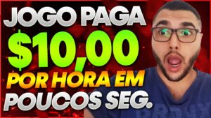 ✅Jogos que PAGAM DINHEIRO de VERDADE sem INVESTIR - SAQUE $10,00 POR HORA