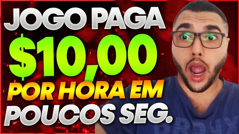 ✅Jogos que PAGAM DINHEIRO de VERDADE sem INVESTIR - SAQUE $10,00 POR HORA