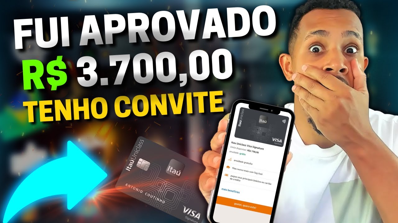 💳ATENÇÃO!!! CARTÃO VISA SIGNATURE APROVANDO LIMITE ALTO ( Fui Aprovado )