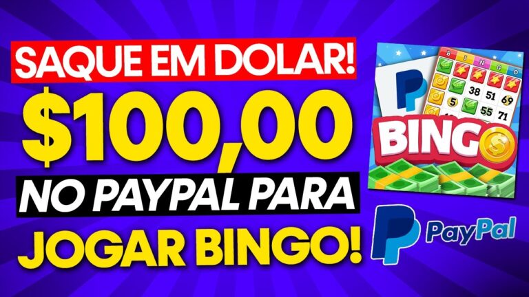 Ganhe em Dolar! JOGO QUE PAGA DINHEIRO DE VERDADE Está Pagando em DOLAR no Paypal Para Jogar Bingo