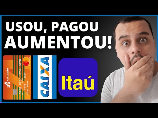 ATENÇÃO: CAIXA APARECENDO CARTÃO DE CRÉDITO NO APP, ITAÚ CARTÃO RECOMENDADO E CARTÃO ATACADÃO USOU..