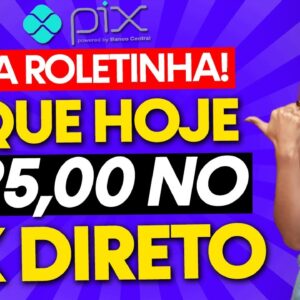 Novo JOGO da ROLETINHA PAGANDO R$ 25,00 no Pix! JOGOS QUE GANHA DINHEIRO DE VERDADE!