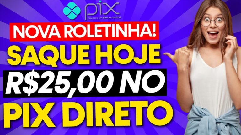 Novo JOGO da ROLETINHA PAGANDO R$ 25,00 no Pix! JOGOS QUE GANHA DINHEIRO DE VERDADE!